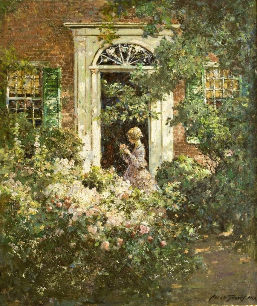Abbott Fuller Graves-34-In giardino, 1928